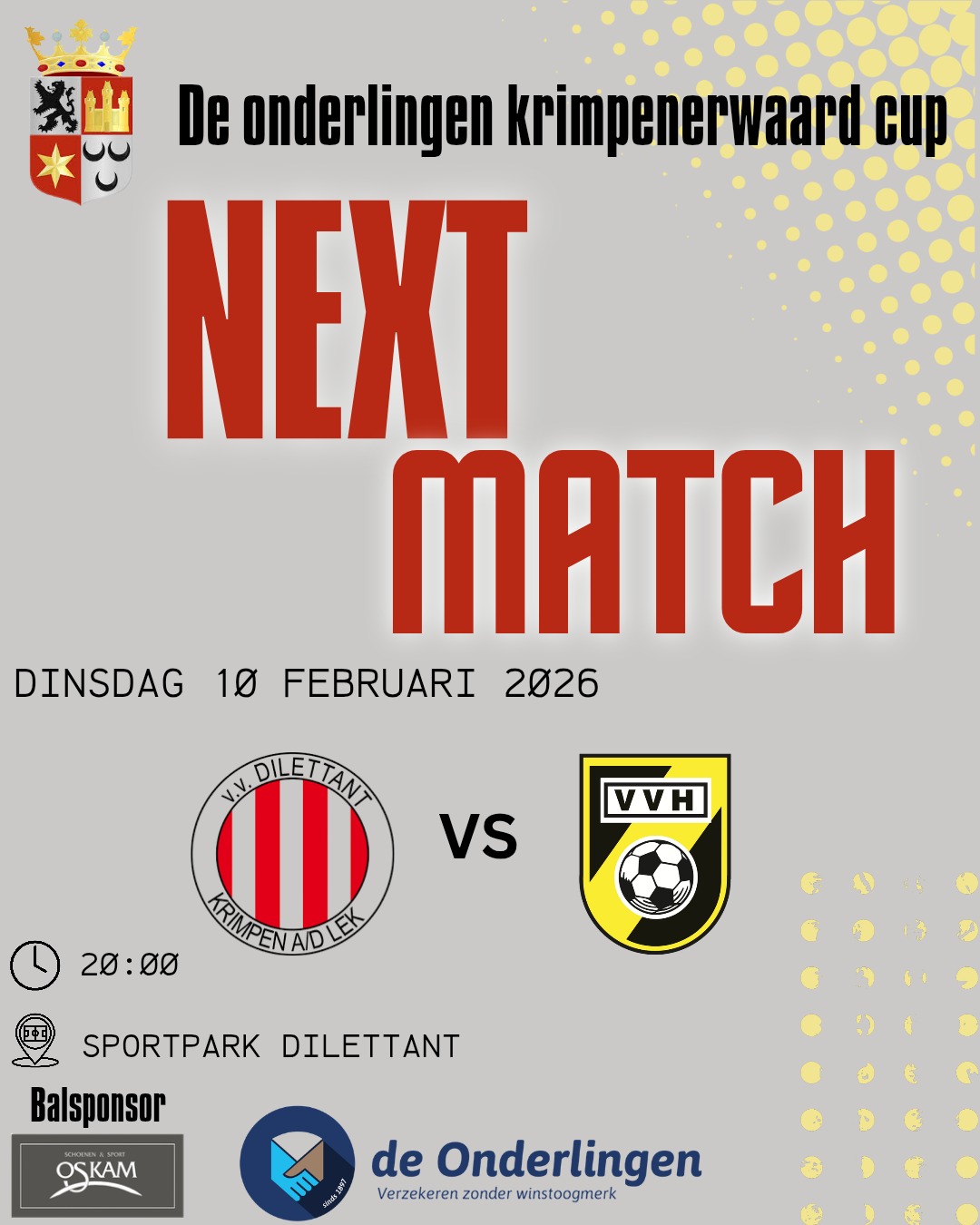 De onderlingen Krimpenerwaard cup dinsdag 10 febr.
