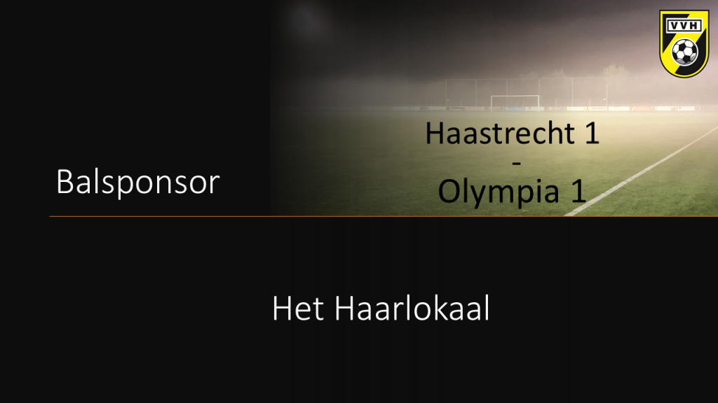 Balsponsor Haastrecht 1 - Olympia 1 -- Het Haarlokaal --