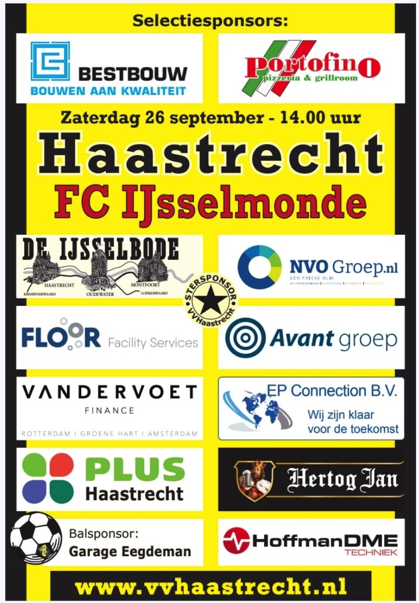 Balsponsor VVH 1 - FC IJsselmonde 1 -- Garage Eegdeman --