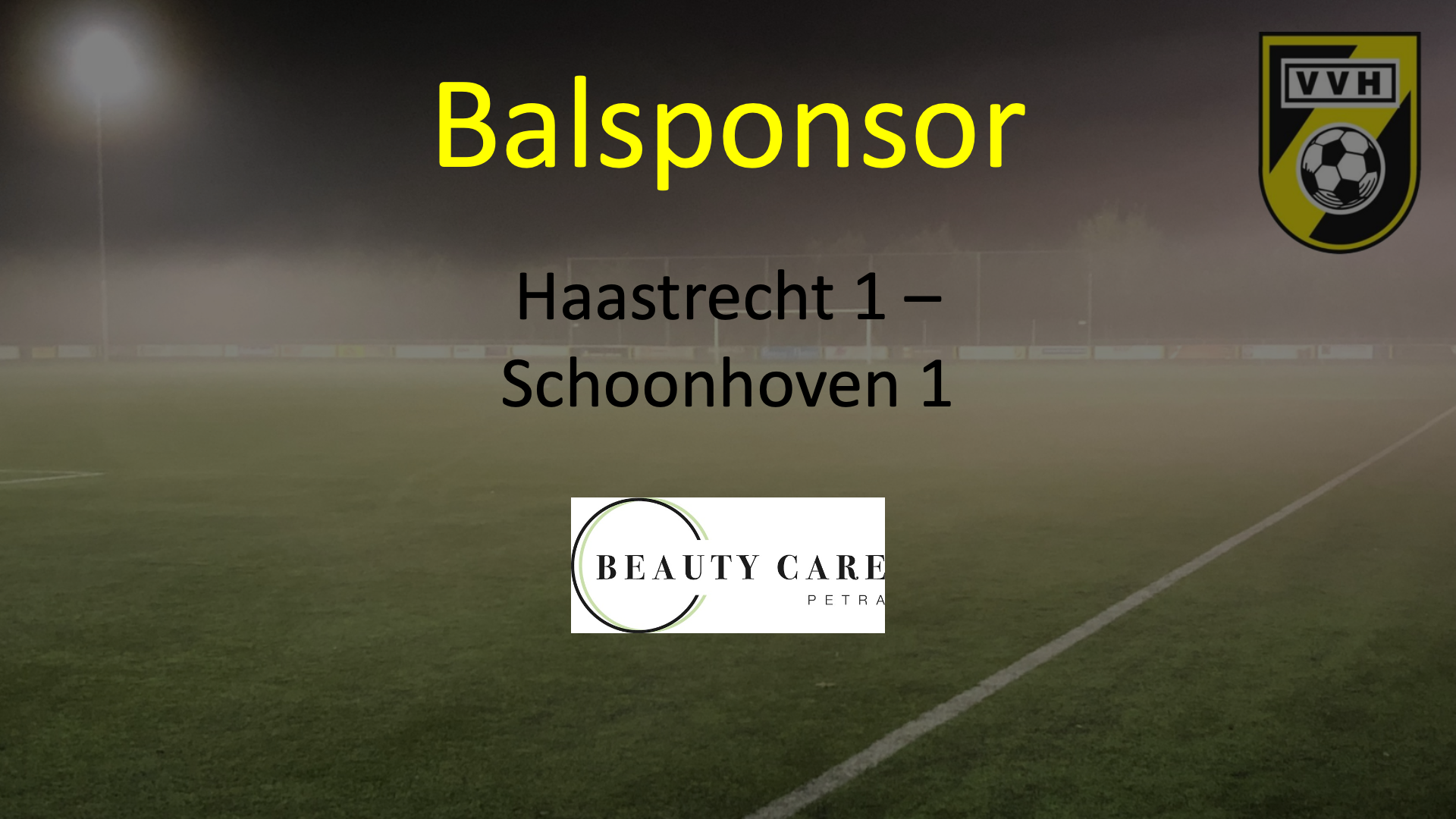 Balsponsor VVH 1 - Schoonhoven 1 -- Beautycare Petra --