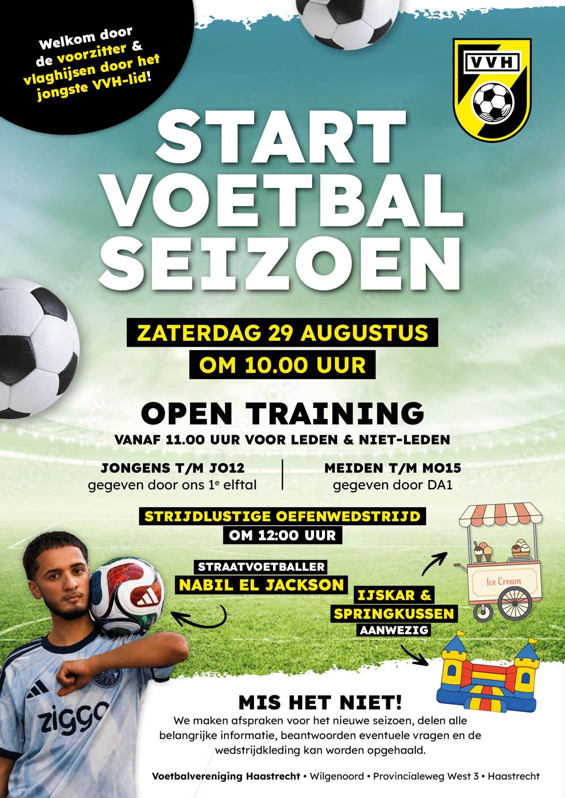 ‼️OPEN DAG‼️ zaterdag 29 augustus bij VV Haastrecht