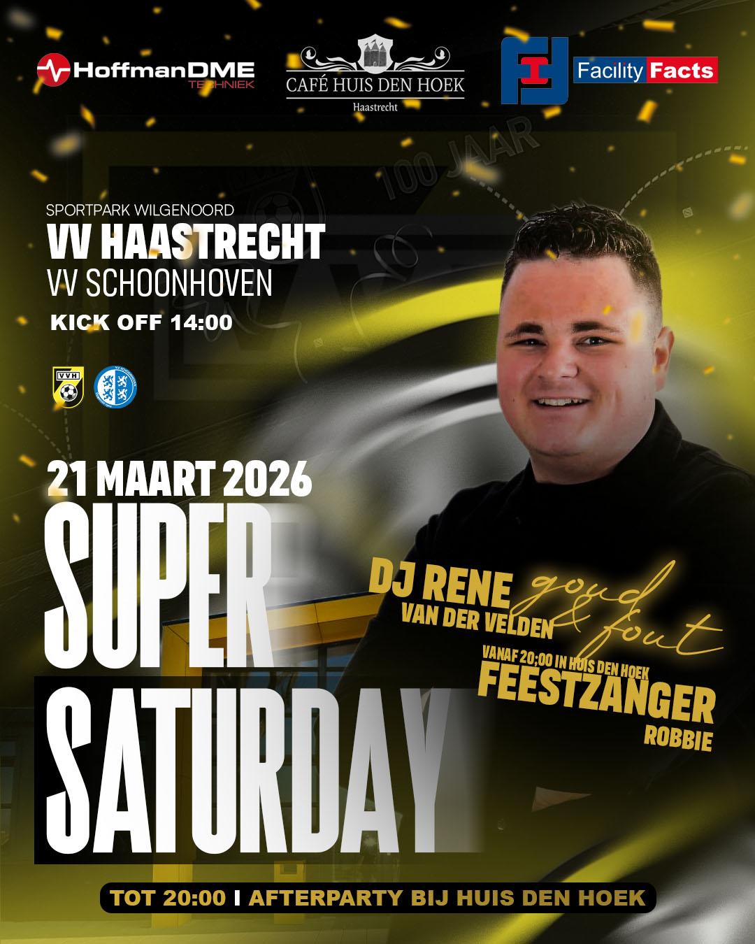 SUPER SATERDAY, 21 MAART🥳!