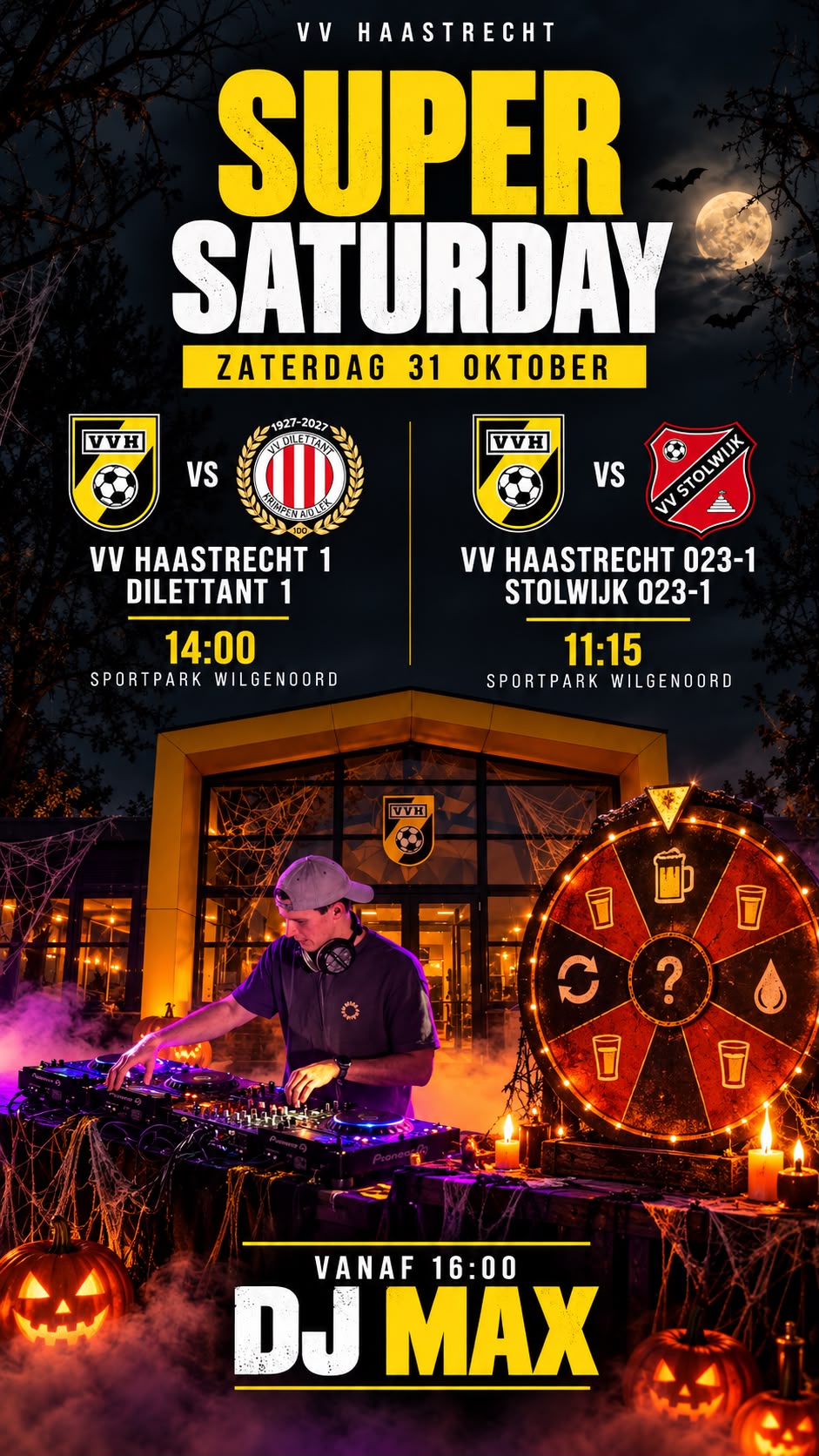 Super Saturday, zaterdag 31 okt🥳